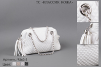 Сумки женские из искусственной кожи, артикул 9563-3, белый, 31х14х21 см., 2 250 руб.